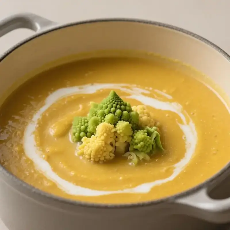 Blumenkohl-Cremesuppe mit Ingwer und Kurkuma
