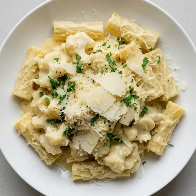 Cremige Blumenkohl-Pasta mit Parmesan