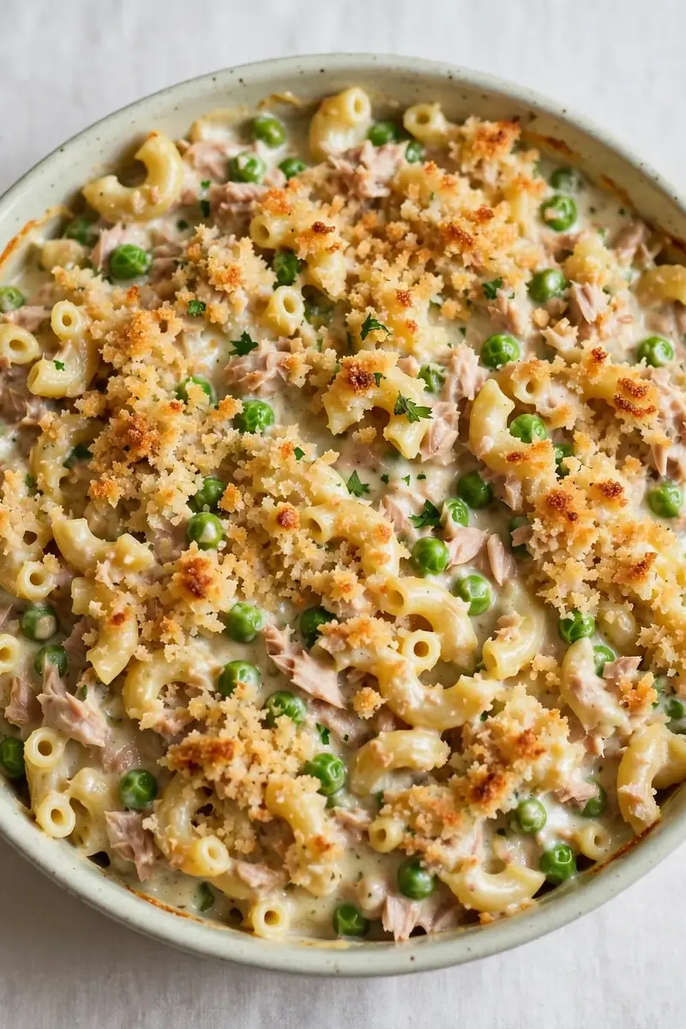 Creamy Tuna and Pea Casserole