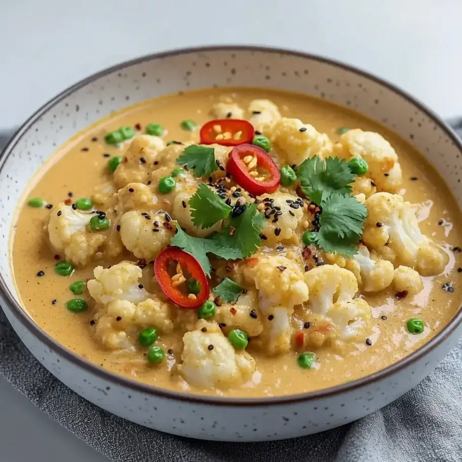 Cremiges Blumenkohl-Curry mit Kokosmilch
