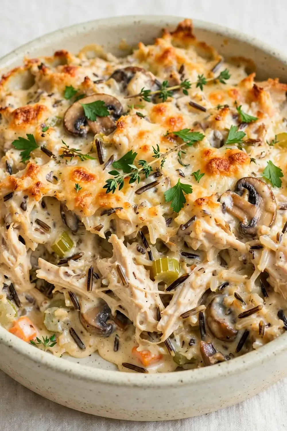 Creamy Chicken and Wild Rice Casserole