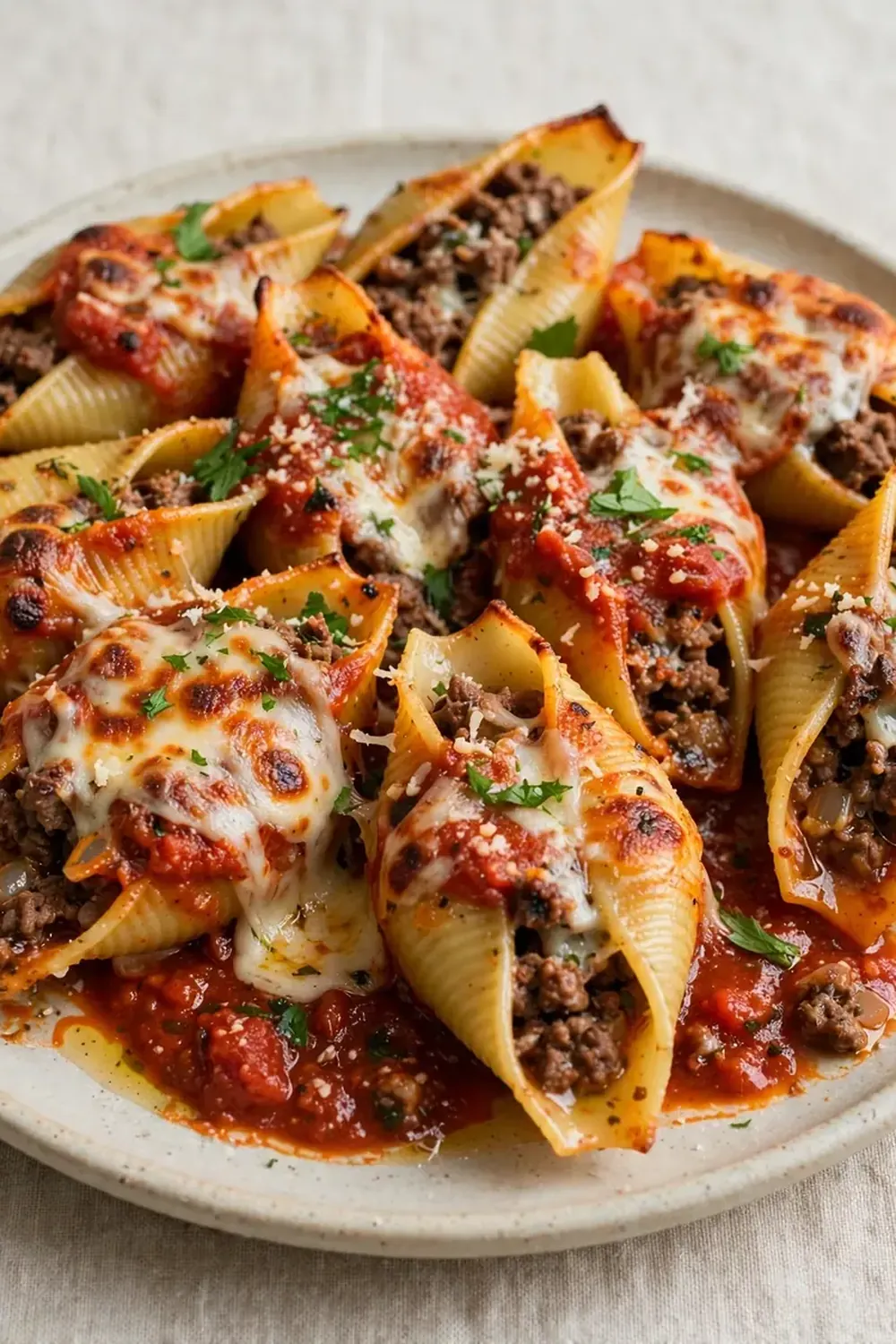 Beef and Cheese Stuffed Jumbo Shells