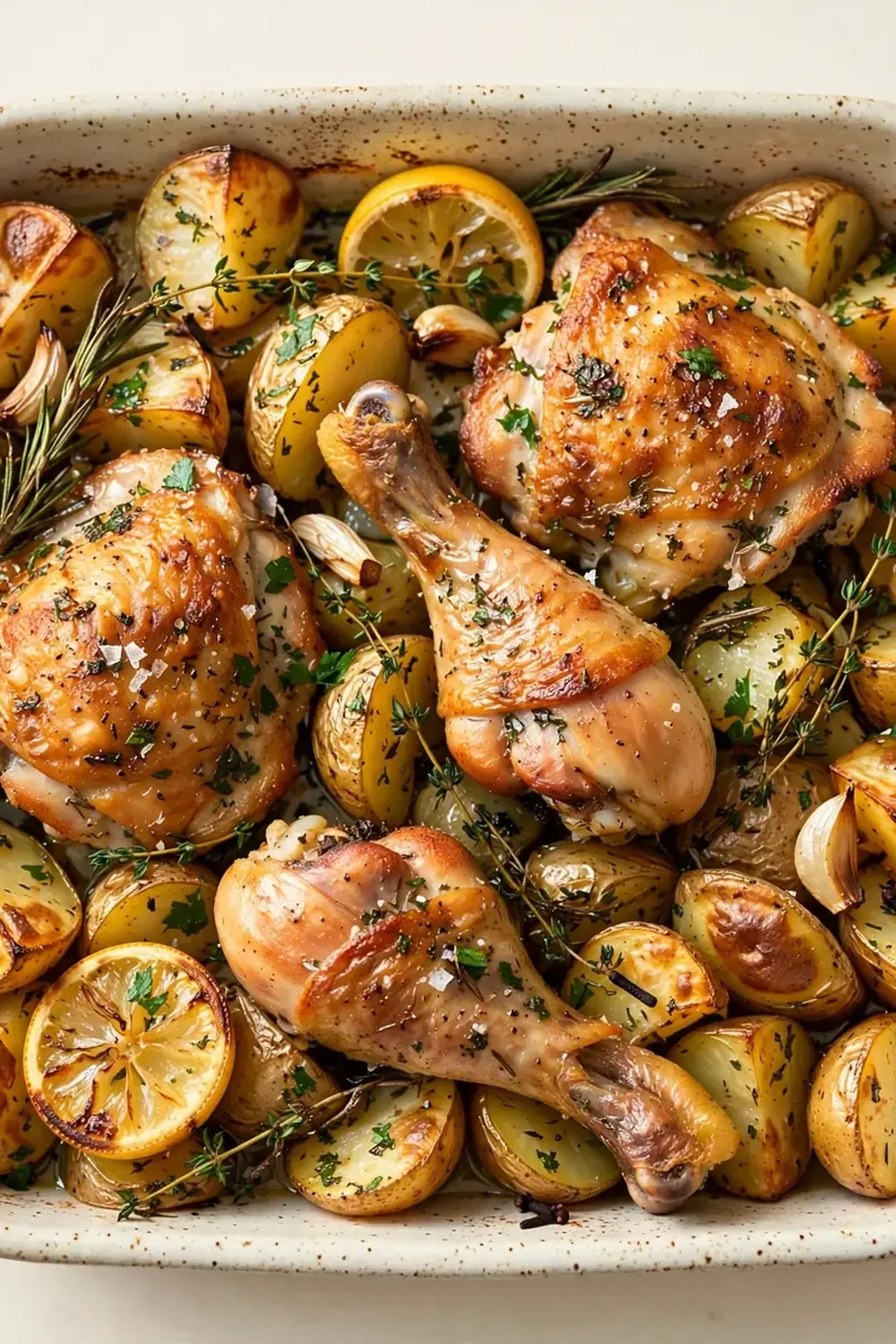 Lemon Herb Chicken and Potato Bake