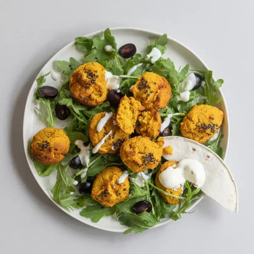 Kürbis-Falafel aus dem Ofen
