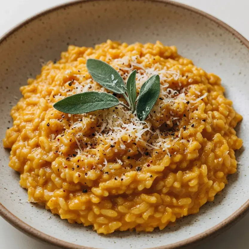Kürbis-Risotto mit Salbei