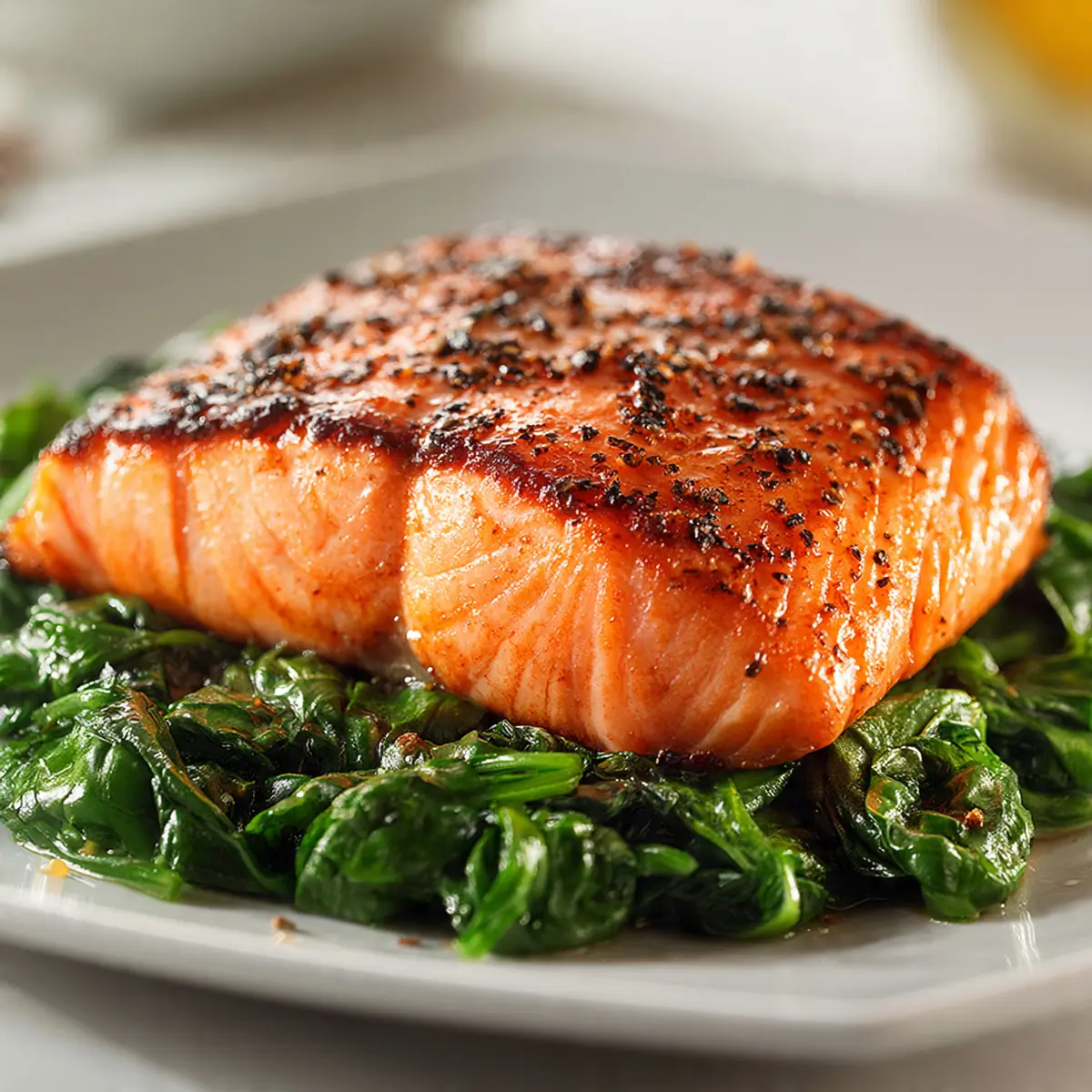 Perfekter Lachs mit Spinat