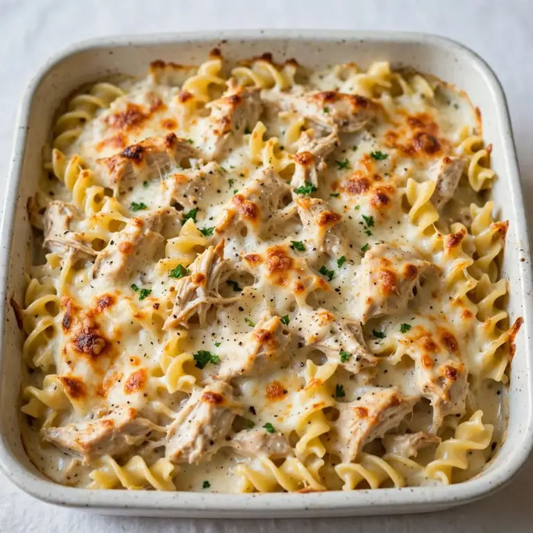Restaurant-Qualität Cremiges Chicken-Nudel-Bake