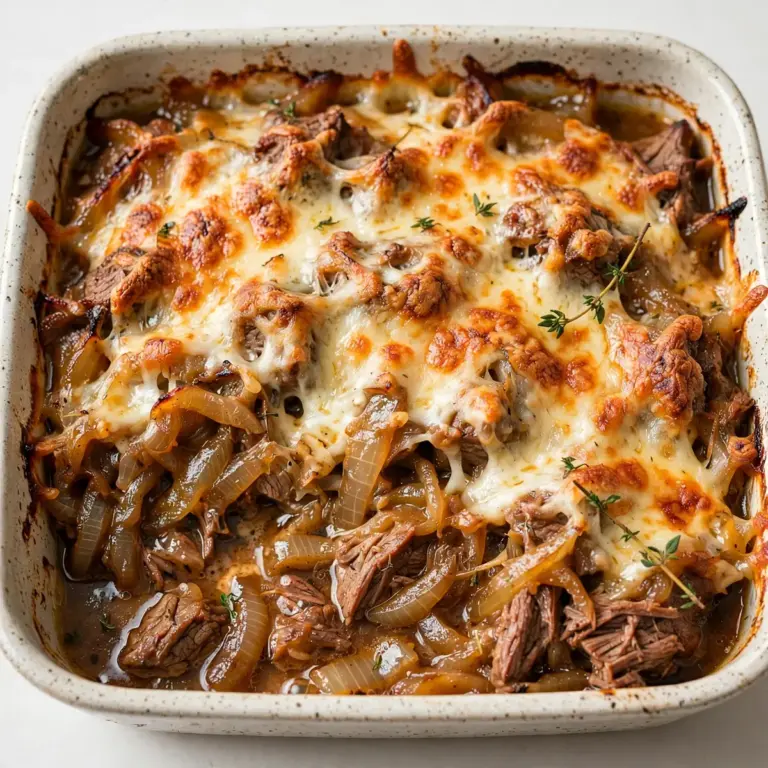 Restaurant-Qualität Französische Zwiebel-Beef Casserole