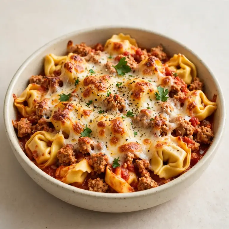 Restaurant-Qualität: Gebackene Käse-Tortellini mit Hacktruthahn