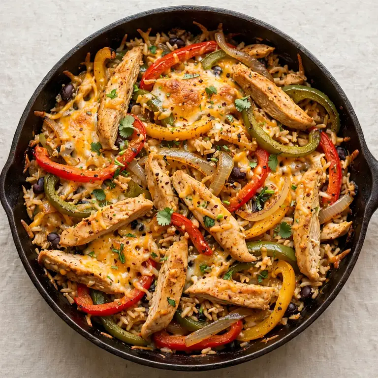 Restaurant-Qualität Gesunde Chicken Fajita Casserole