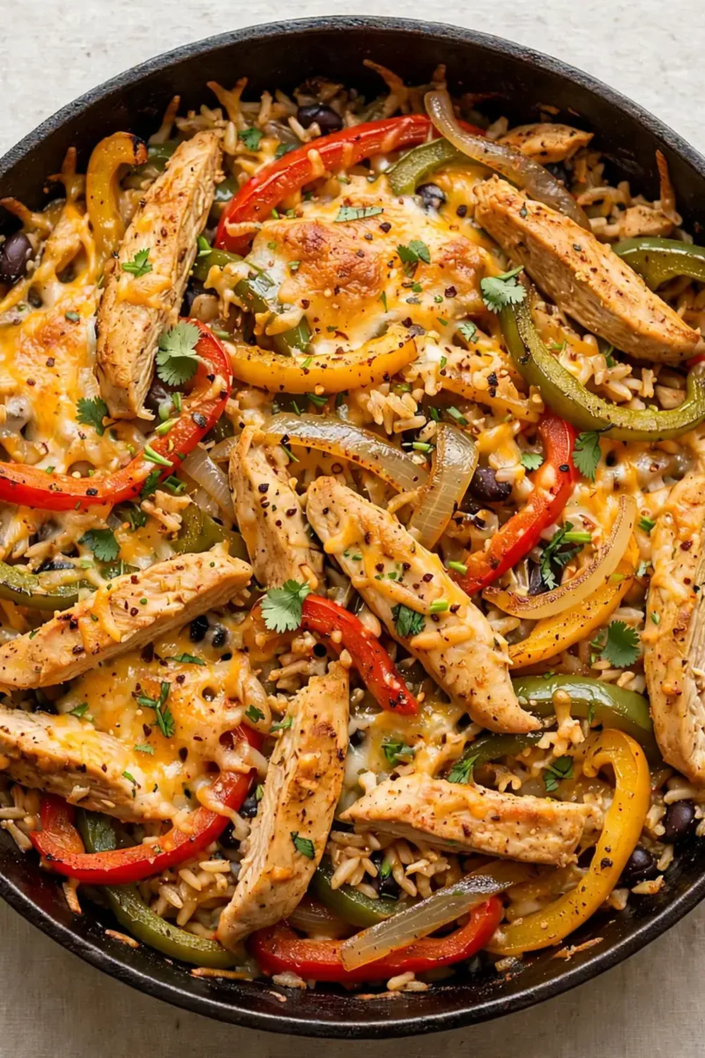 Healthy Chicken Fajita Casserole