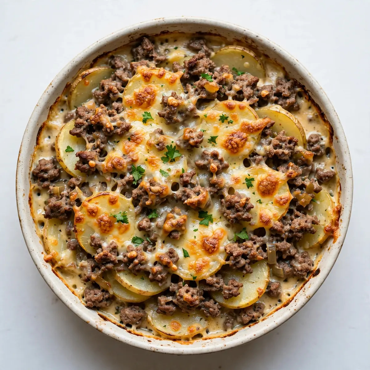 Restaurant-Qualität: Rinderhack-Kartoffel-Gratin für Gäste