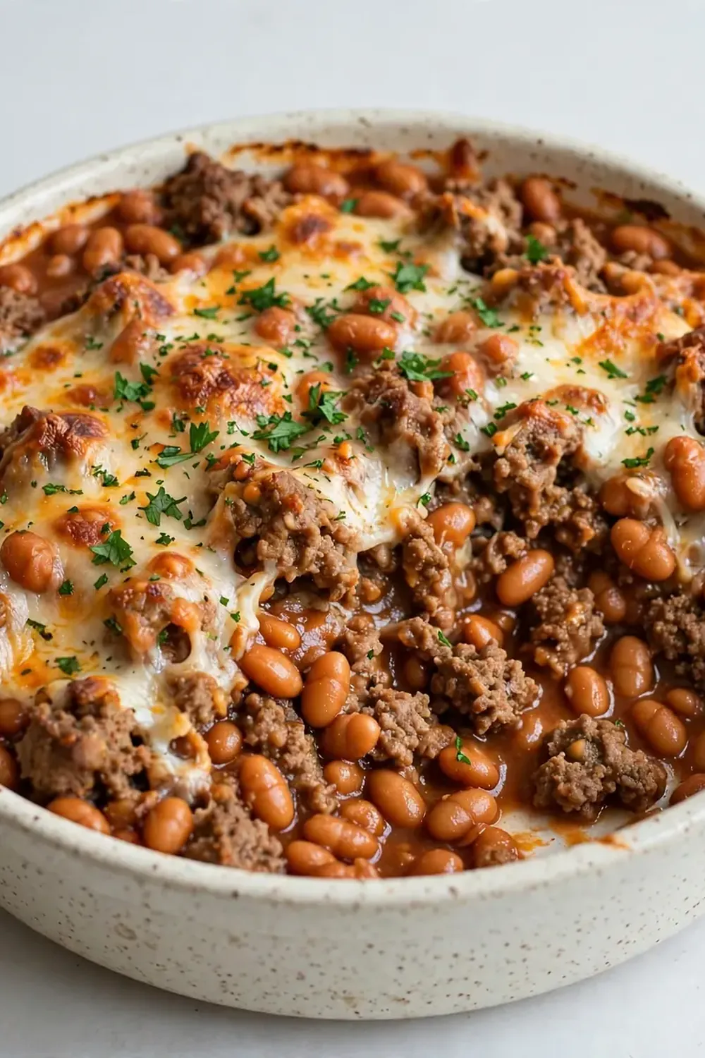 Baked Bean and Ground Beef Casserole