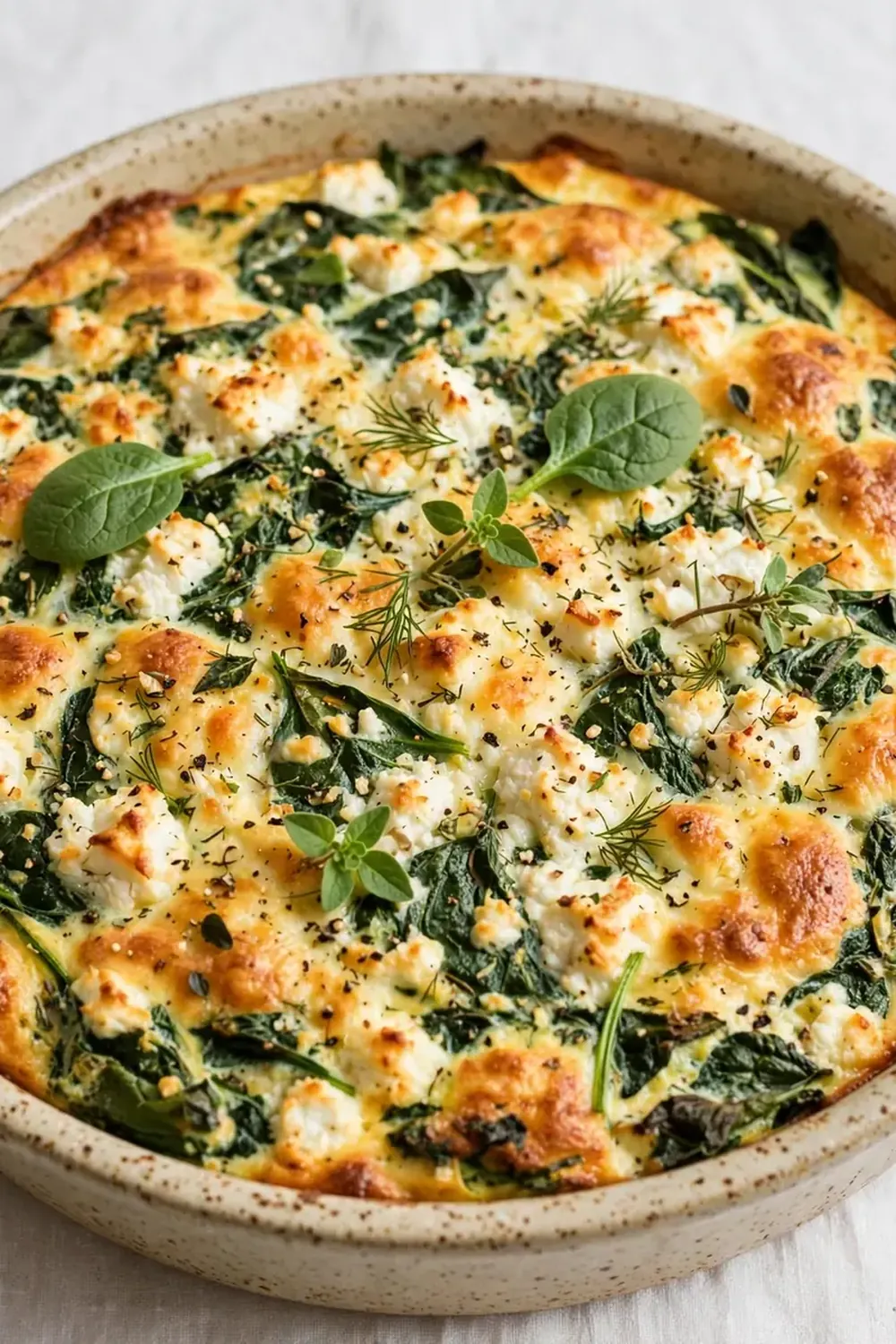 Spinach and Feta Egg Bake