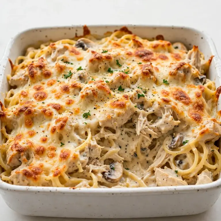 Restaurant-Taugliches Cremiges Cheesy Chicken Tetrazzini