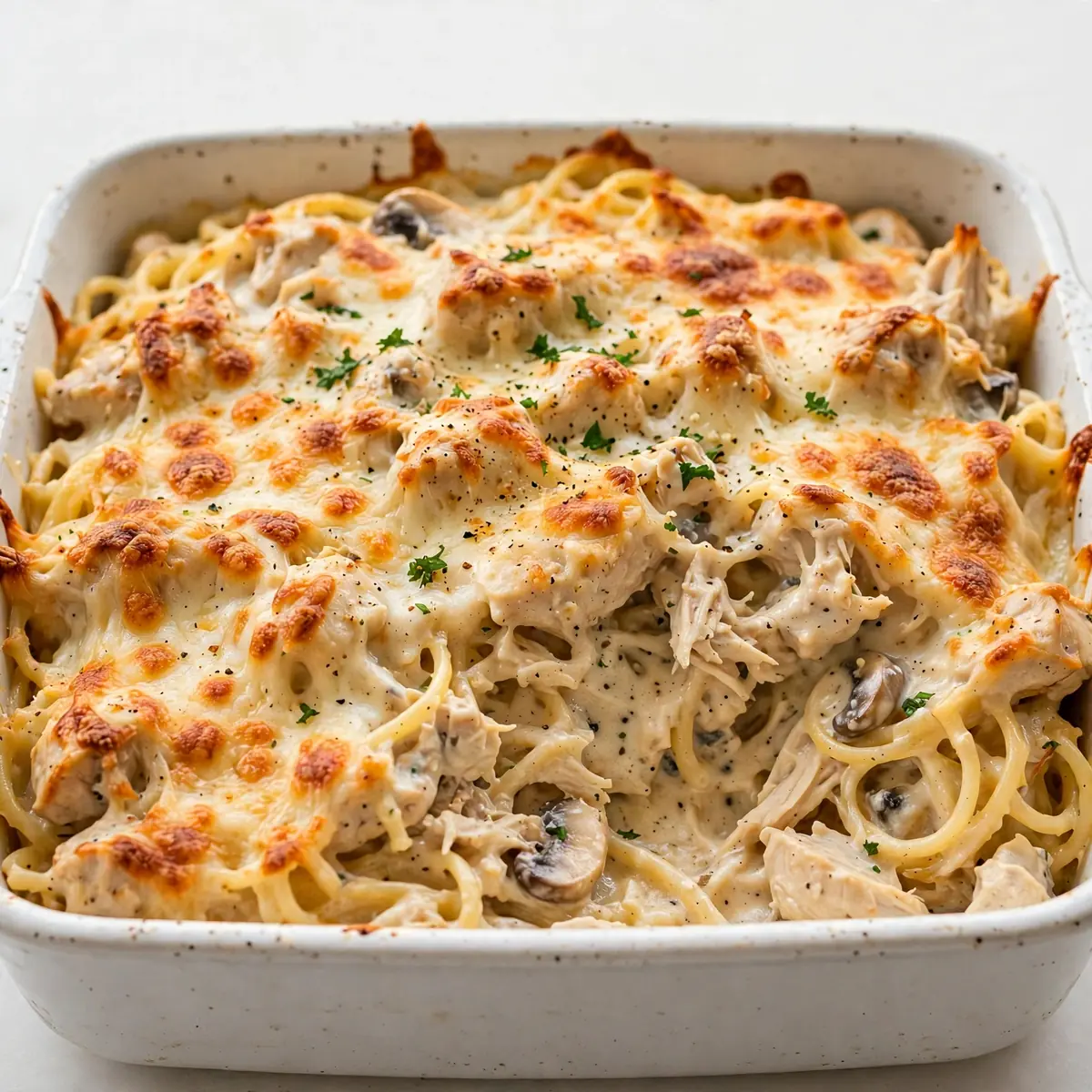 Restaurant-Taugliches Cremiges Cheesy Chicken Tetrazzini