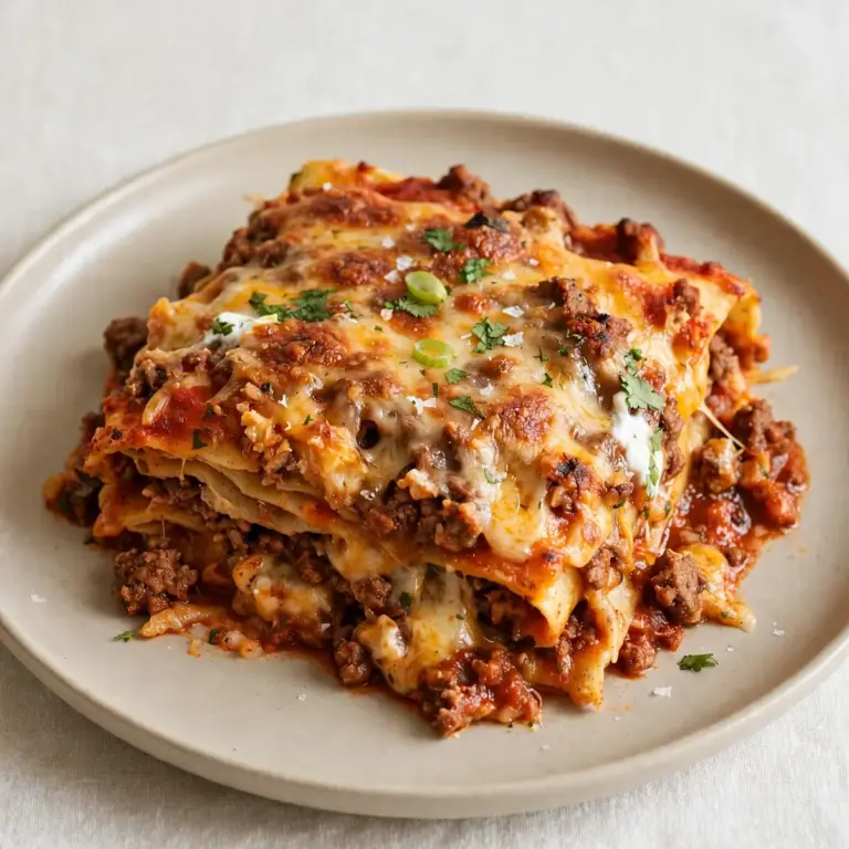 Restaurant-Würdiger Einfacher Beef Enchilada Casserole