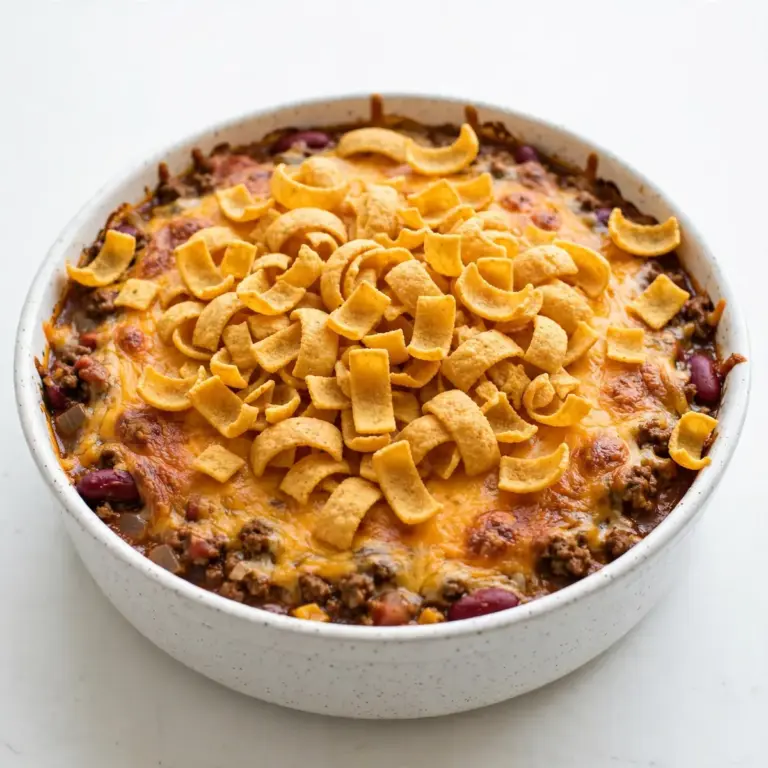 Restaurant-Würdiger Klassischer Frito Pie Auflauf