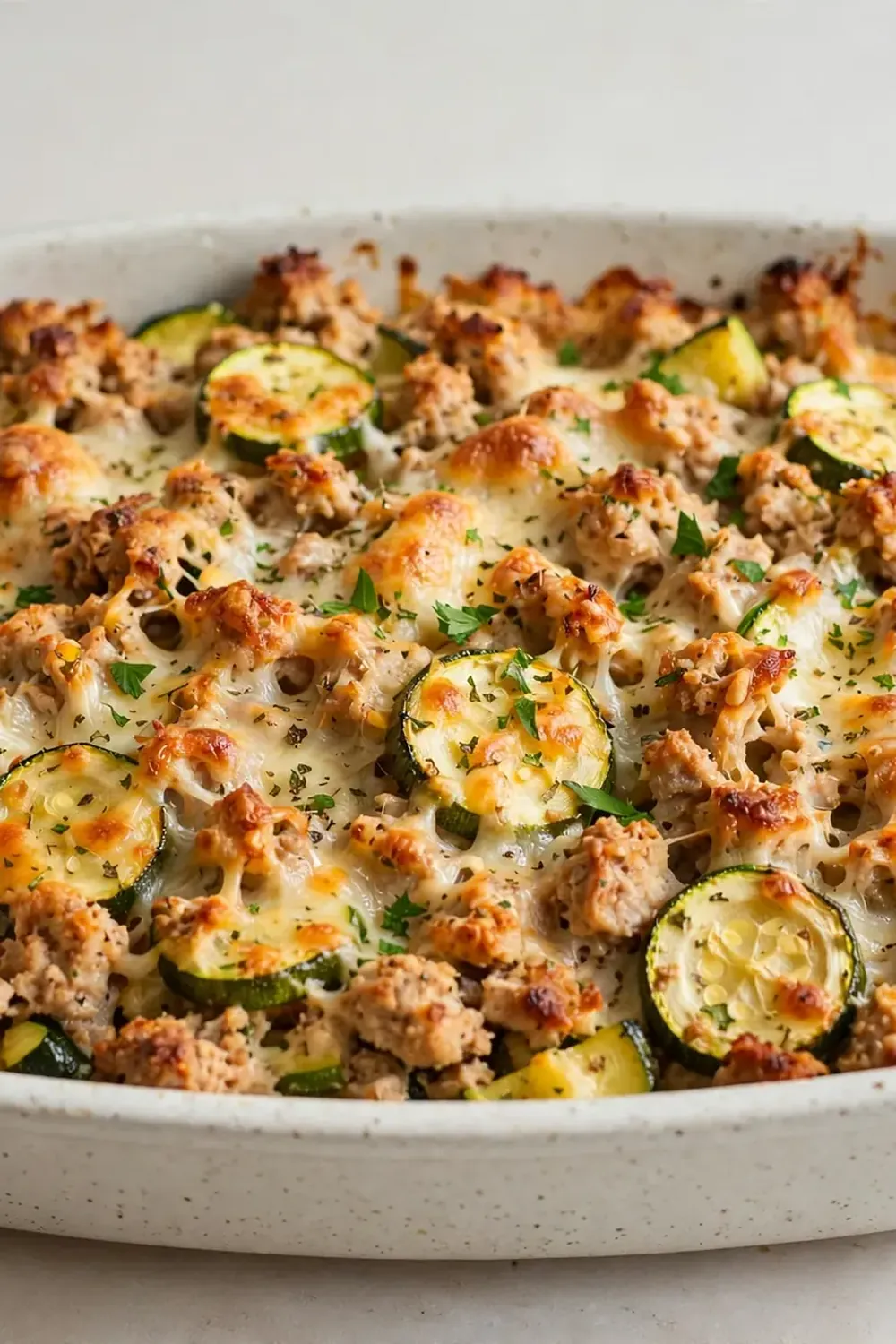 Zucchini and Ground Turkey Casserole