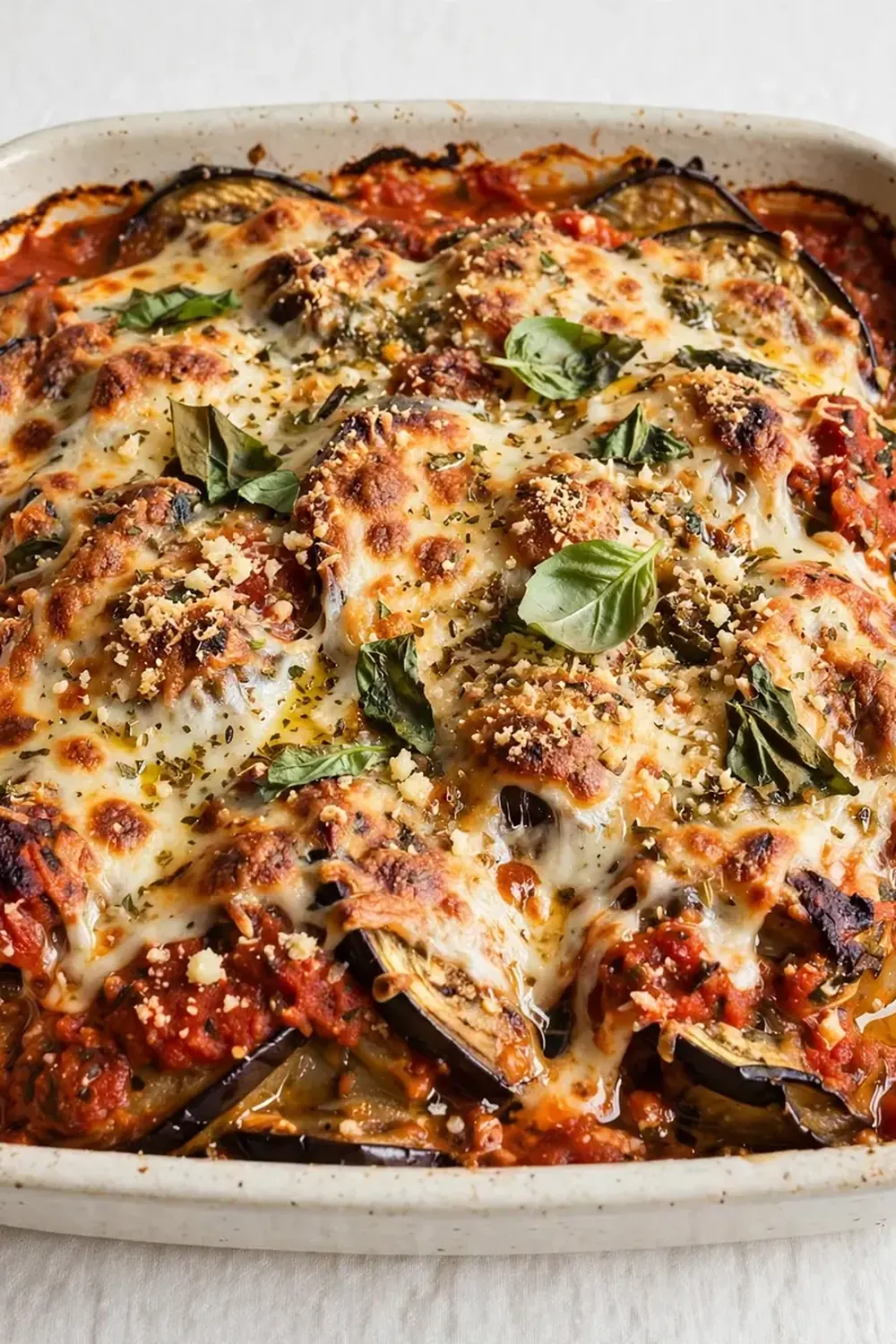 Baked Eggplant Parmesan Casserole