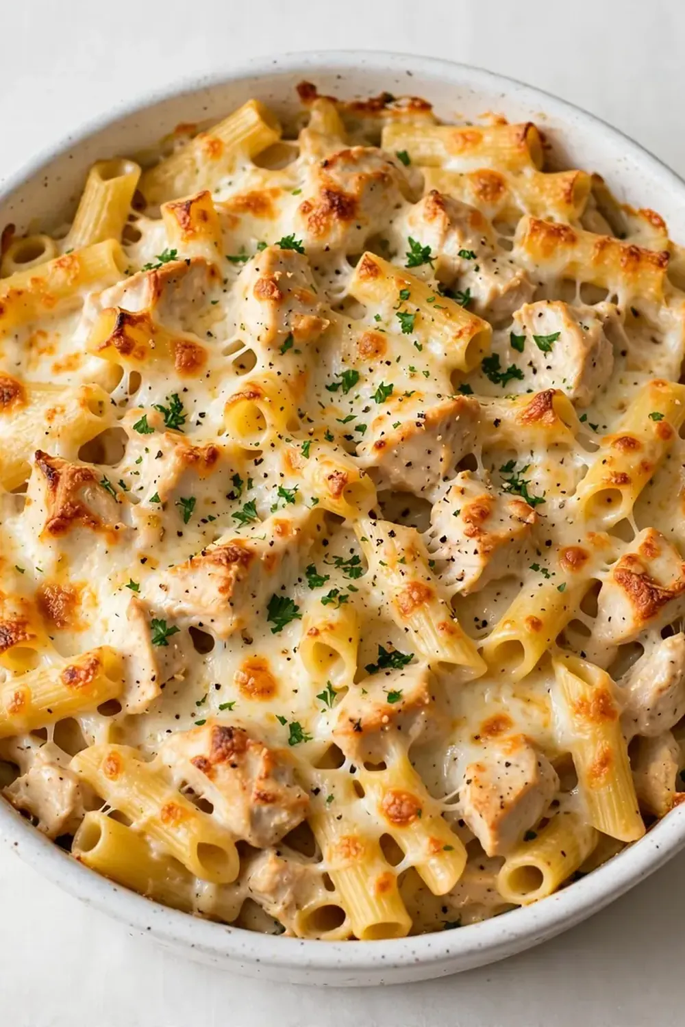Chicken Alfredo Pasta Bake