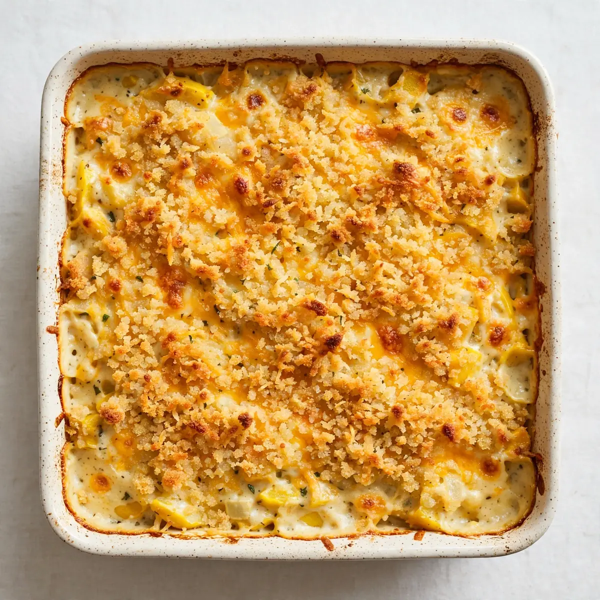Restaurantwürdiger Südlicher Squash-Auflauf