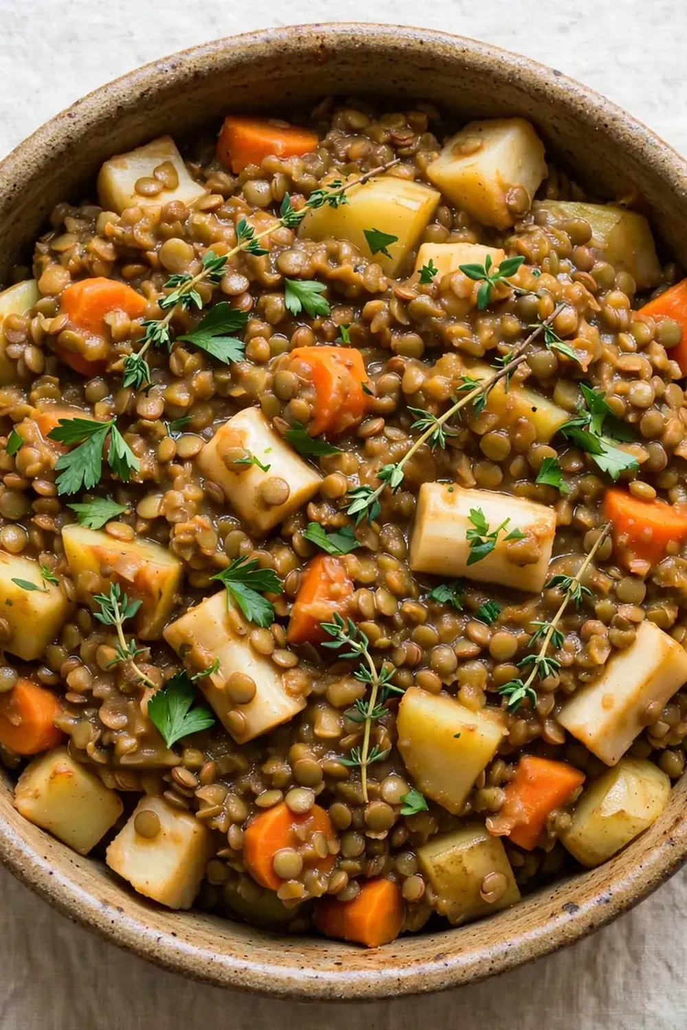 Root Vegetable and Lentil Casserole