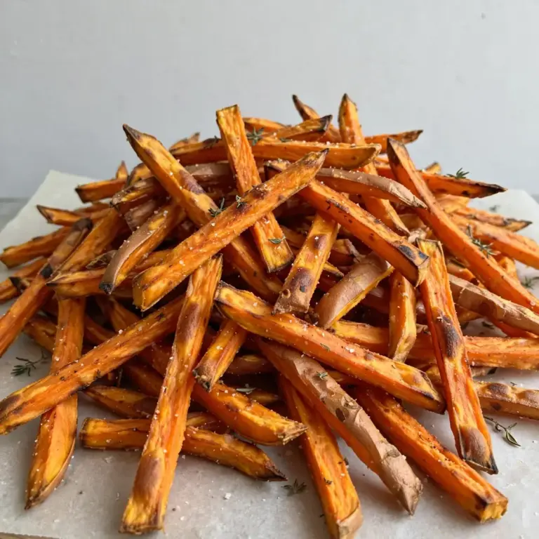 Süßkartoffel-Pommes aus dem Ofen: Knusprig ganz ohne Stärke