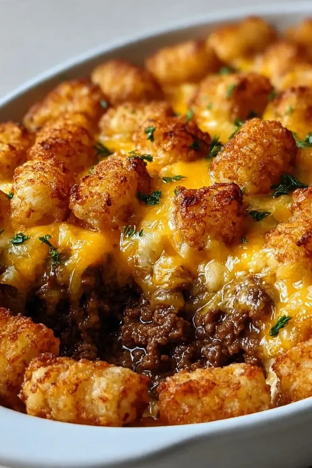 Busy Night Tater Tot Casserole (with Ground Beef)