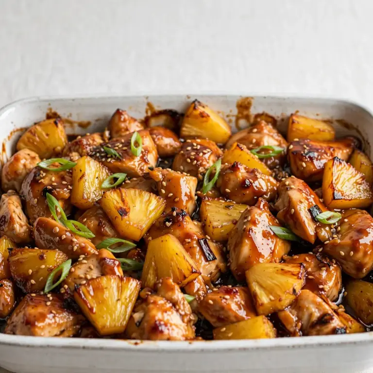 Teriyaki Chicken & Pineapple Bake – Restaurant-Stil für Gäste