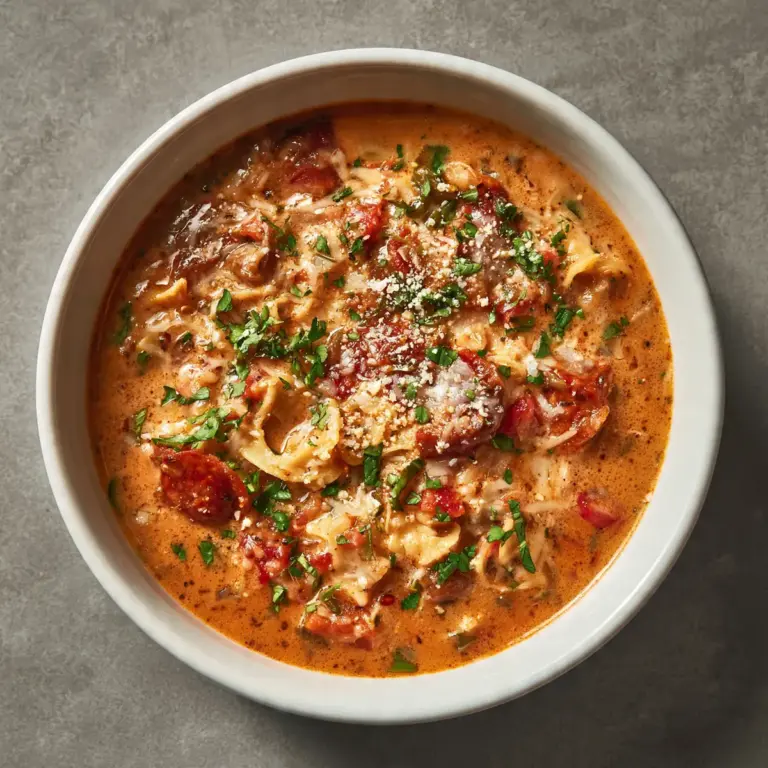 Traditionelle Pizza-Suppe