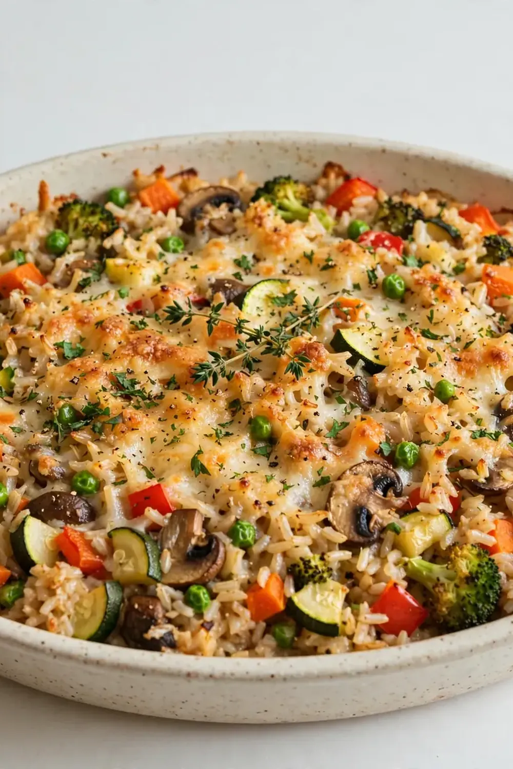 Veggie-Packed Brown Rice Casserole