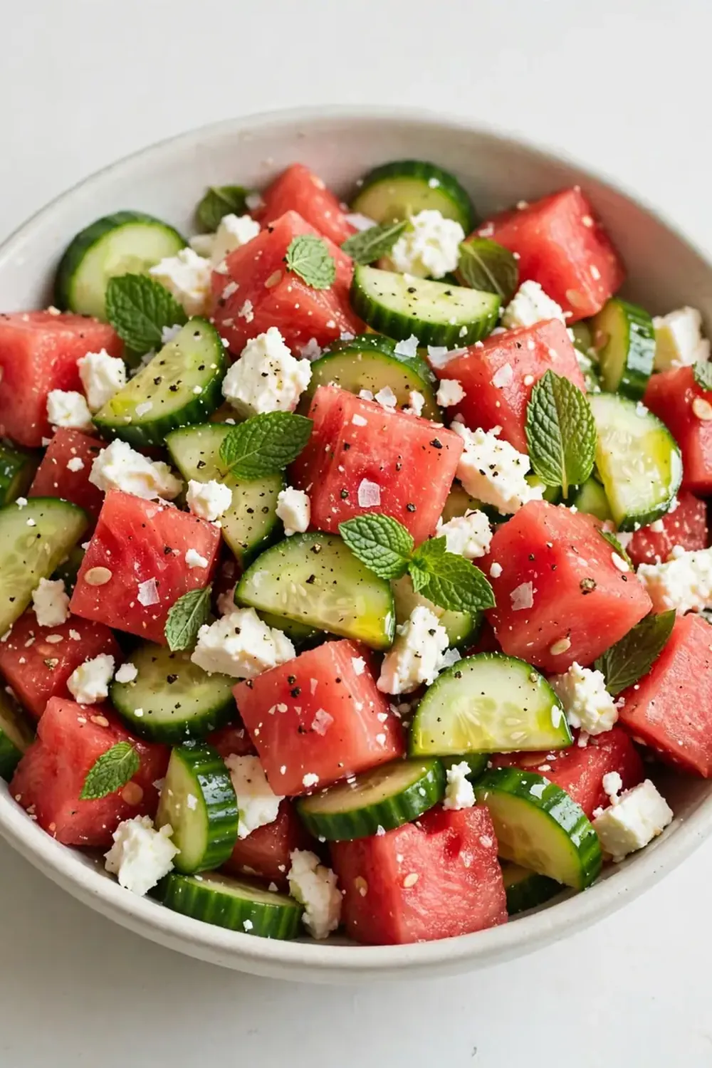 salat wassermelone feta minze gurke